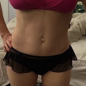 Black sheer sheer sexy panties/ shorts GUC